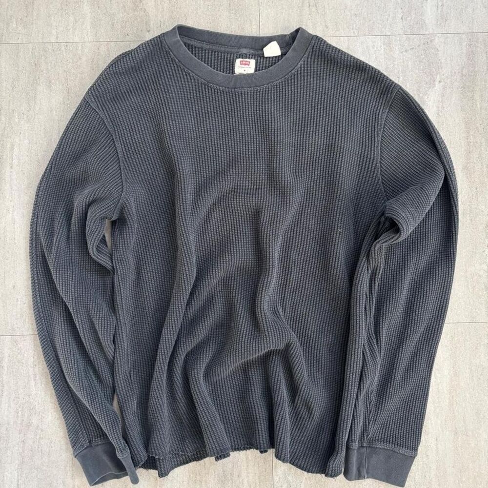 Levi-s Men's Black and Grey Shirt